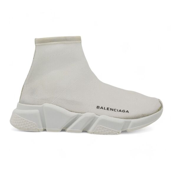 Balenciaga Mesh Fabric Speed Trainer Sneakers in White 35 5 US $895 - Picture 3 of 11